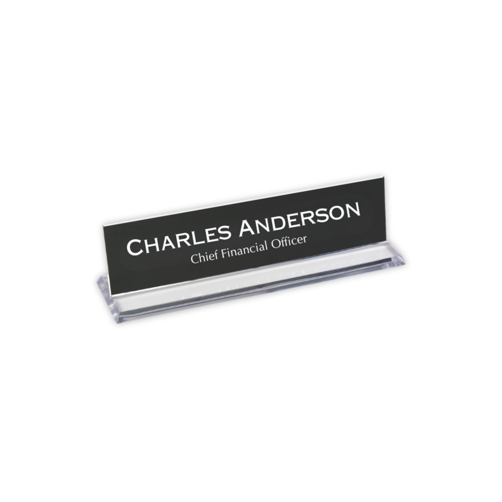 Custom Create Your Own Engraved Plastic Round Corner