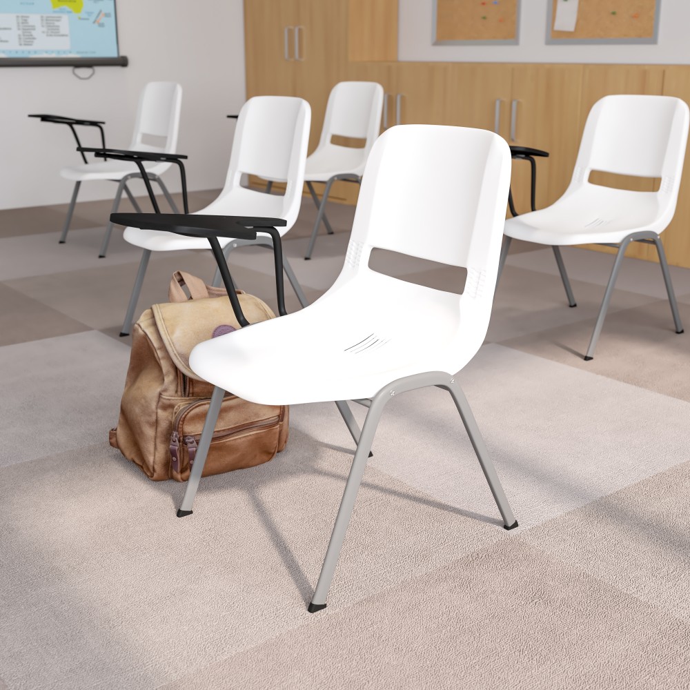 Flash Furniture Ergonomic Shell Chair With Right Handed