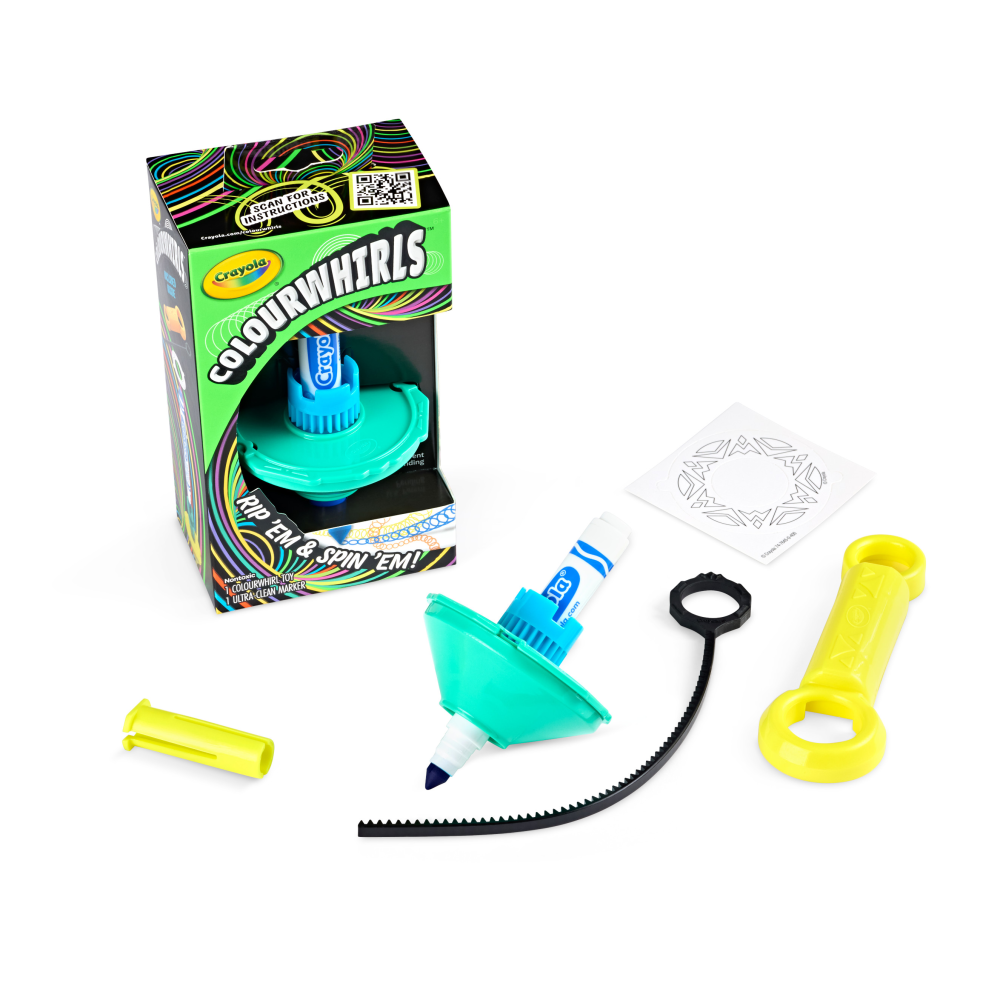 Crayola Colourwhirls Spin Art Toy - Neon