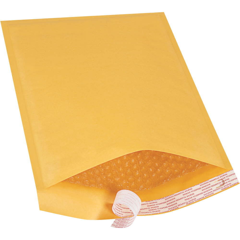 Partners Brand Kraft EZ Open Tear-Tab Bubble Mailers,