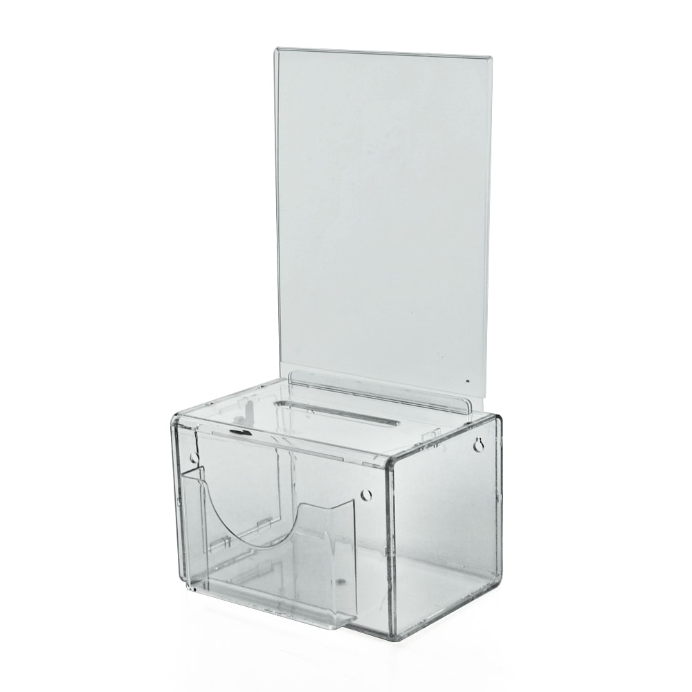 Azar Displays Plastic Suggestion Box, With Lock, Large,