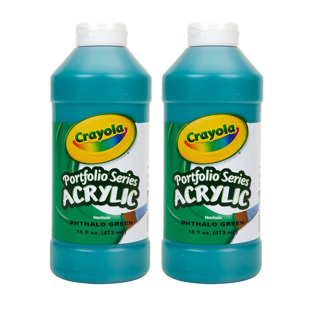 Crayola Portfolio Series Acrylic Paint, 16 oz., Phthalo