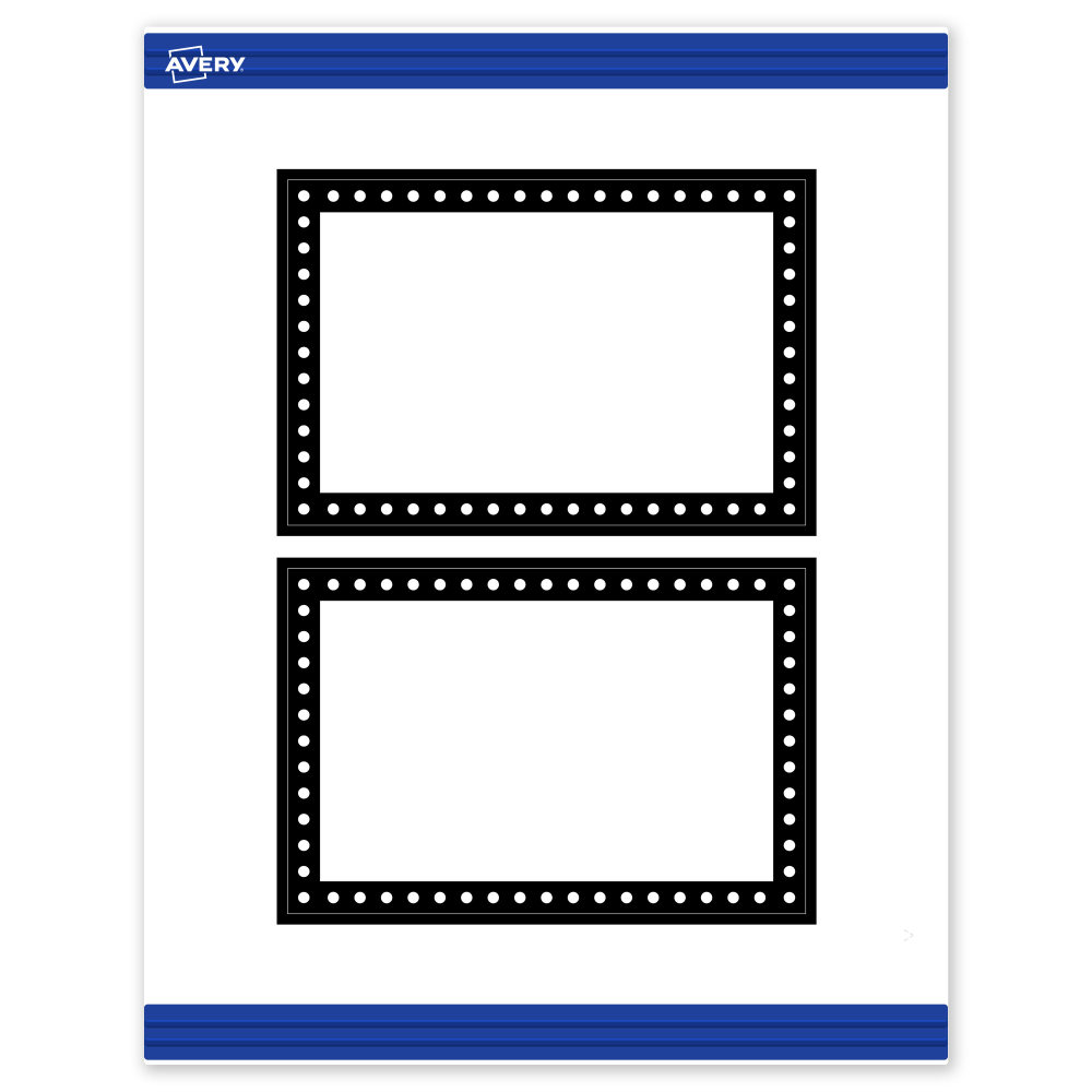 Avery® Print-To-The-Edge Postcards With Sure Feed® Technology,