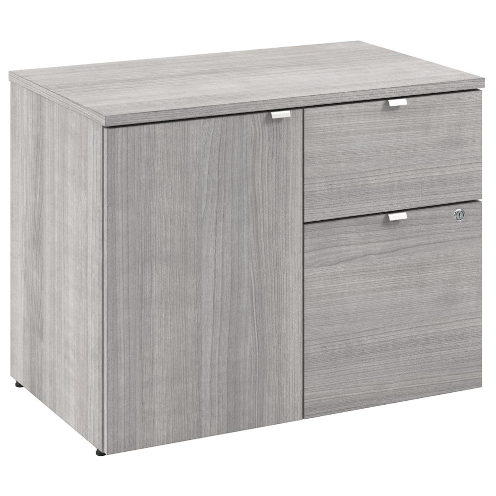 Stratus 30W Office Storage Cabinet with Drawers, Platinum