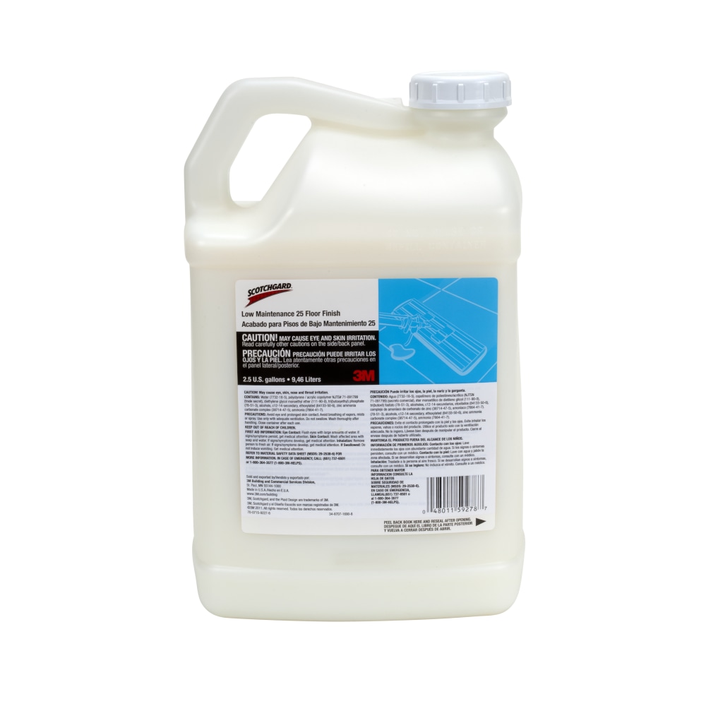 Scotchgard Low Maintenance Floor Finish, 2.5 Gallon, Case
