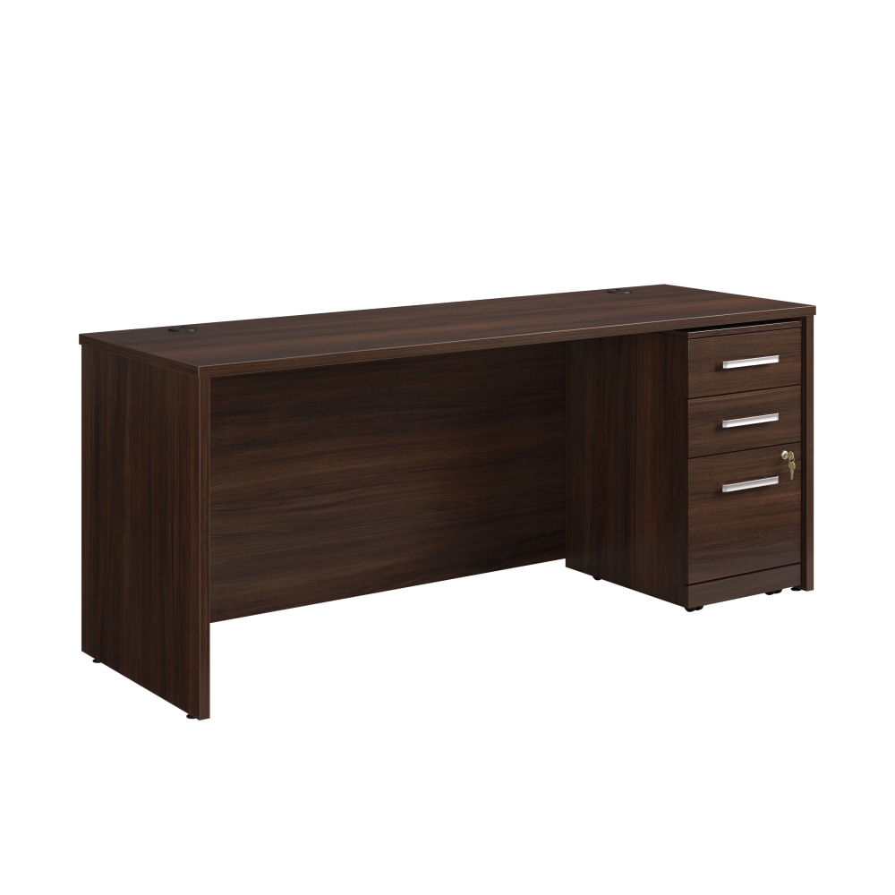 Sauder® Affirm Commercial 72"W Desk With 3-Drawer Pedestal