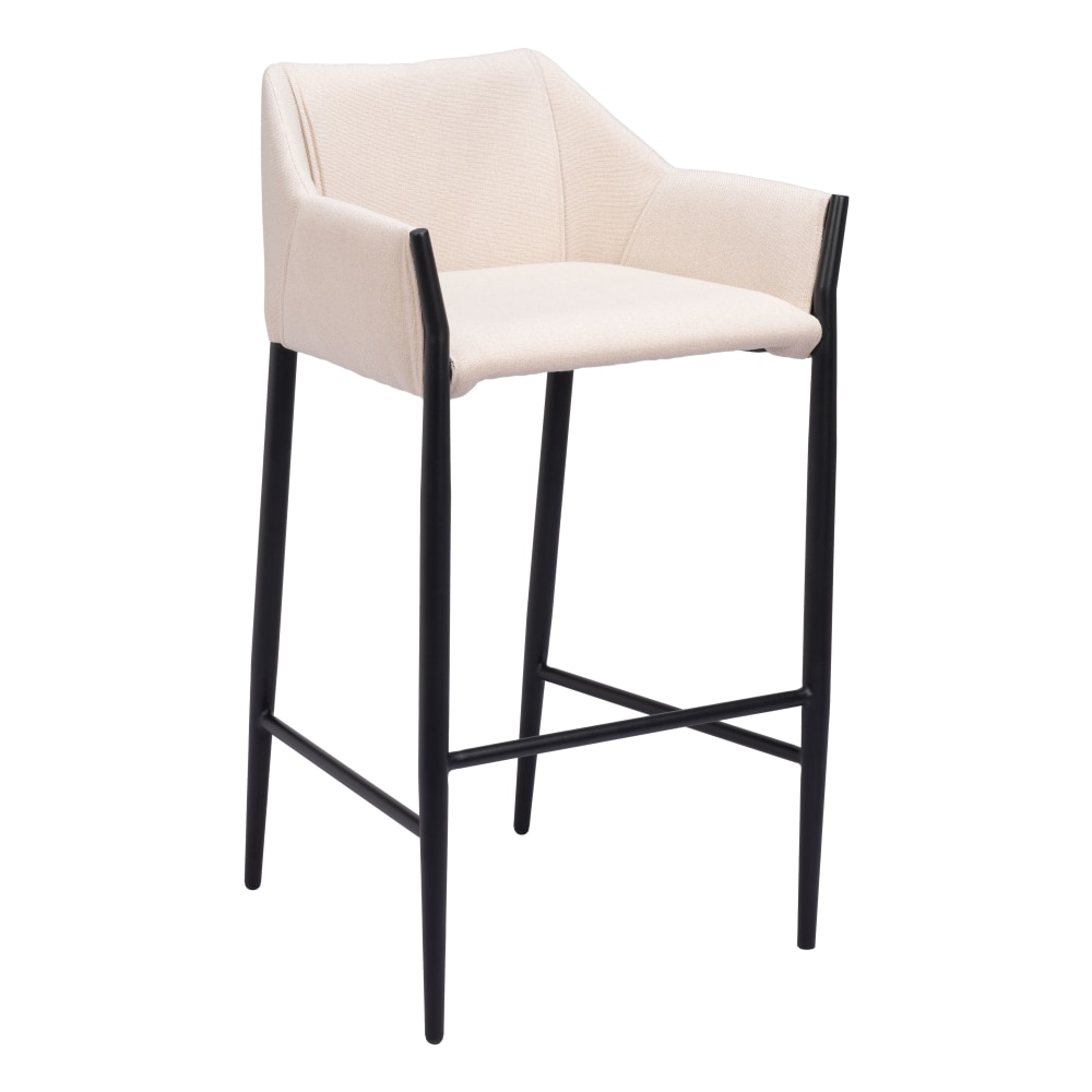Zuo Andover Barstool, Beige