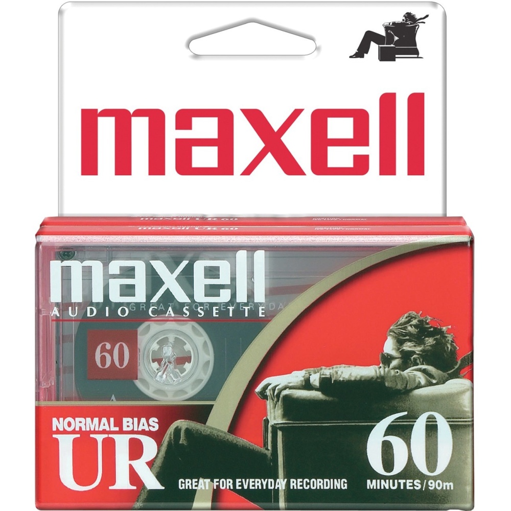 Maxell UR60 Cassette Tape (2 Pack) - 60