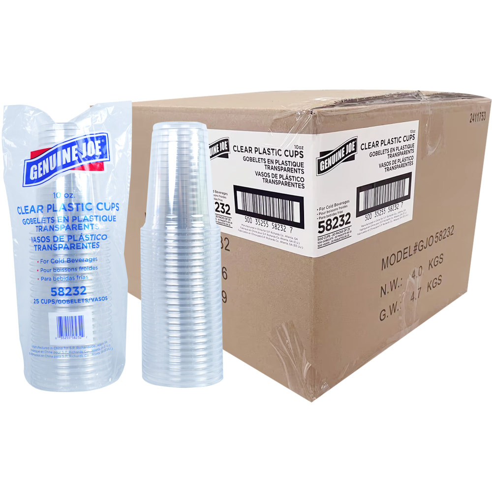 Genuine Joe Clear Plastic Cups - 25 -