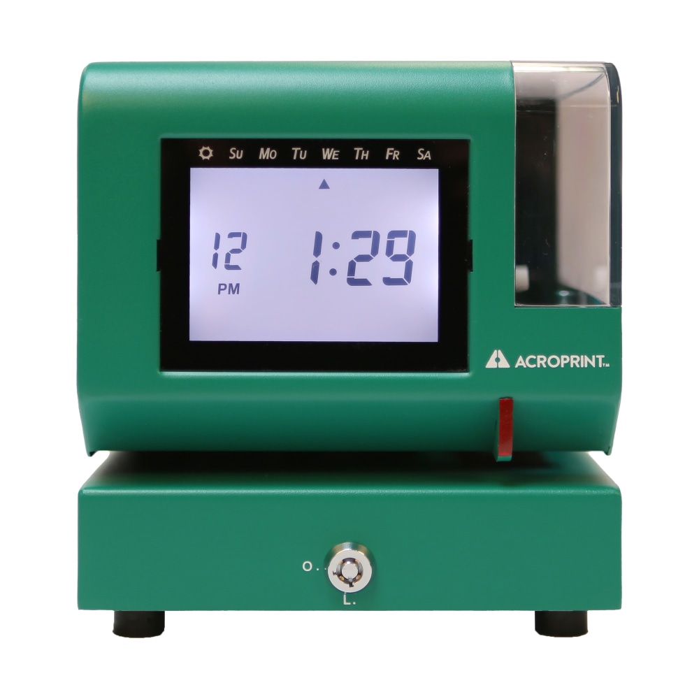 Acroprint M150MC4 Heavy-Duty Digital Time Recorder, 10-1/4”H x