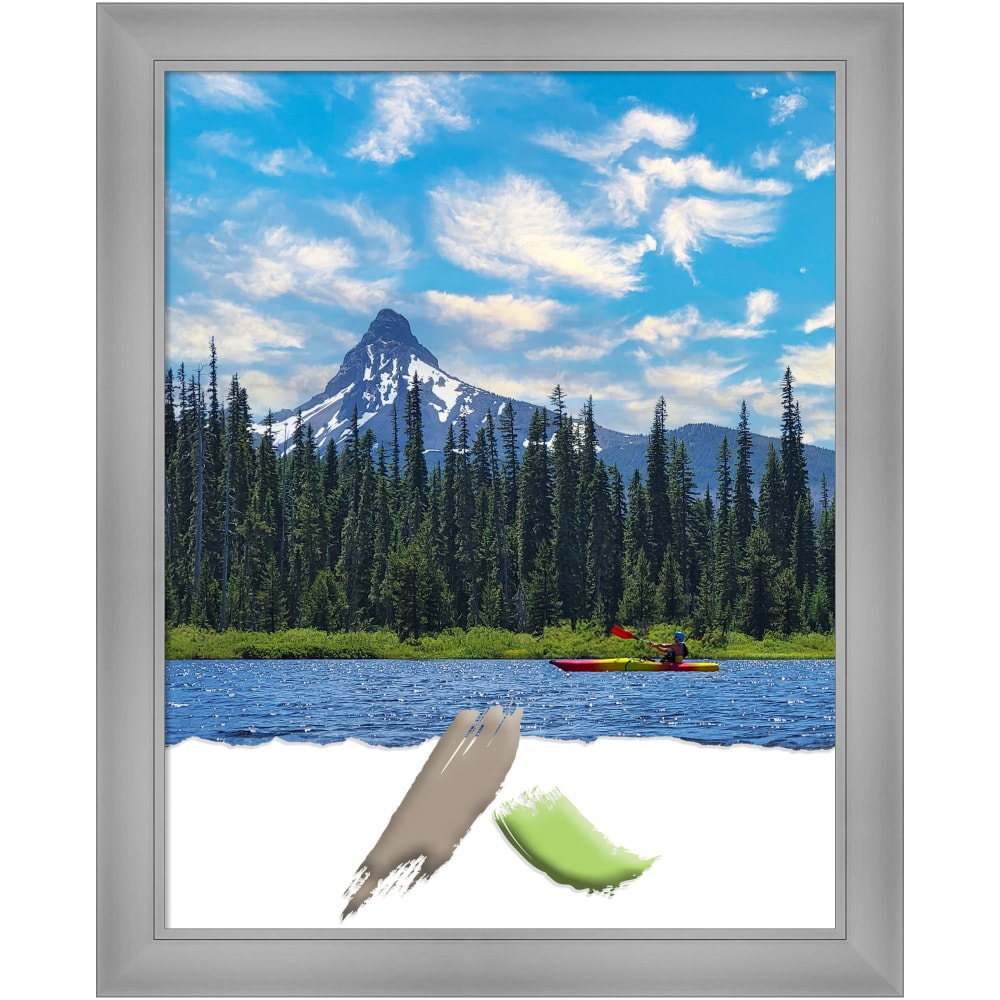 Amanti Art Flair Polished Nickel Picture Frame, 26"