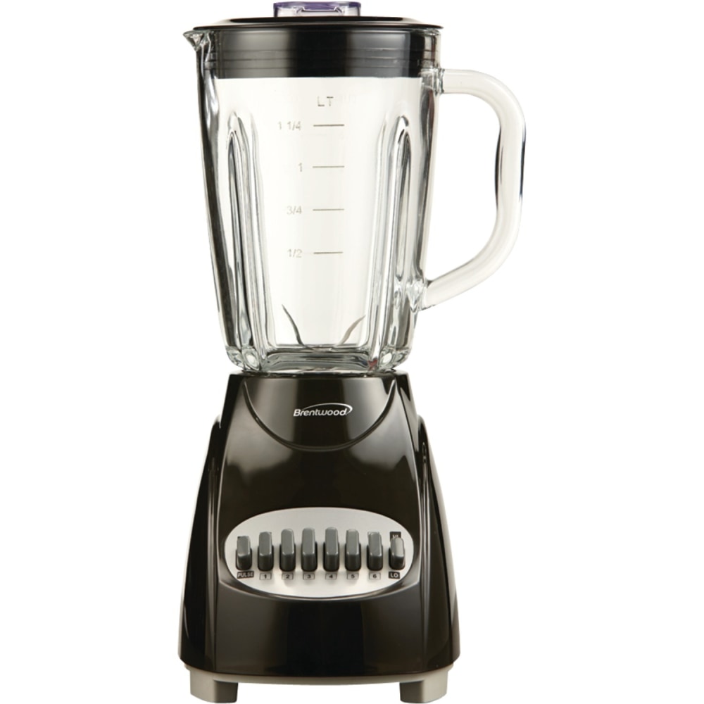 Brentwood® 12-Speed Blender With Glass Jar, Black