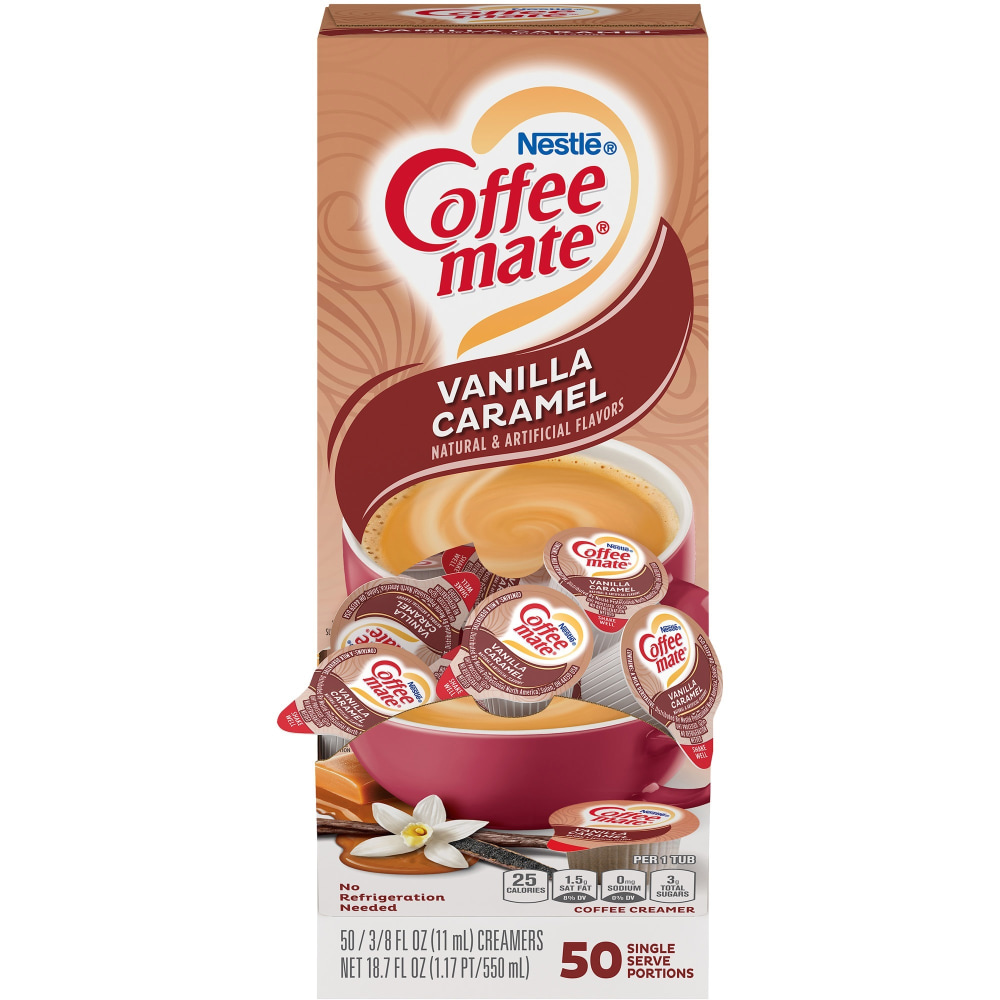 Nestlé® Coffee-mate® Liquid Creamer, Vanilla Caramel Flavor, 0.38