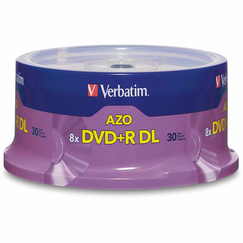 Verbatim® DVD+R Double-Layer Disc Spindle, Pack Of 30