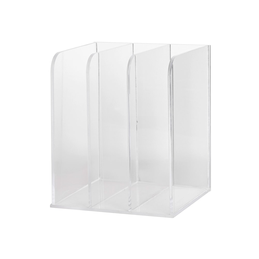 Martha Stewart Brody Acrylic 3-Section File Holder Office