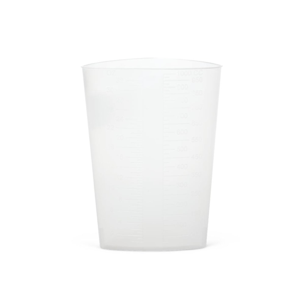 Medline Graduated Triangular Intake/Output Containers, 1 Qt,