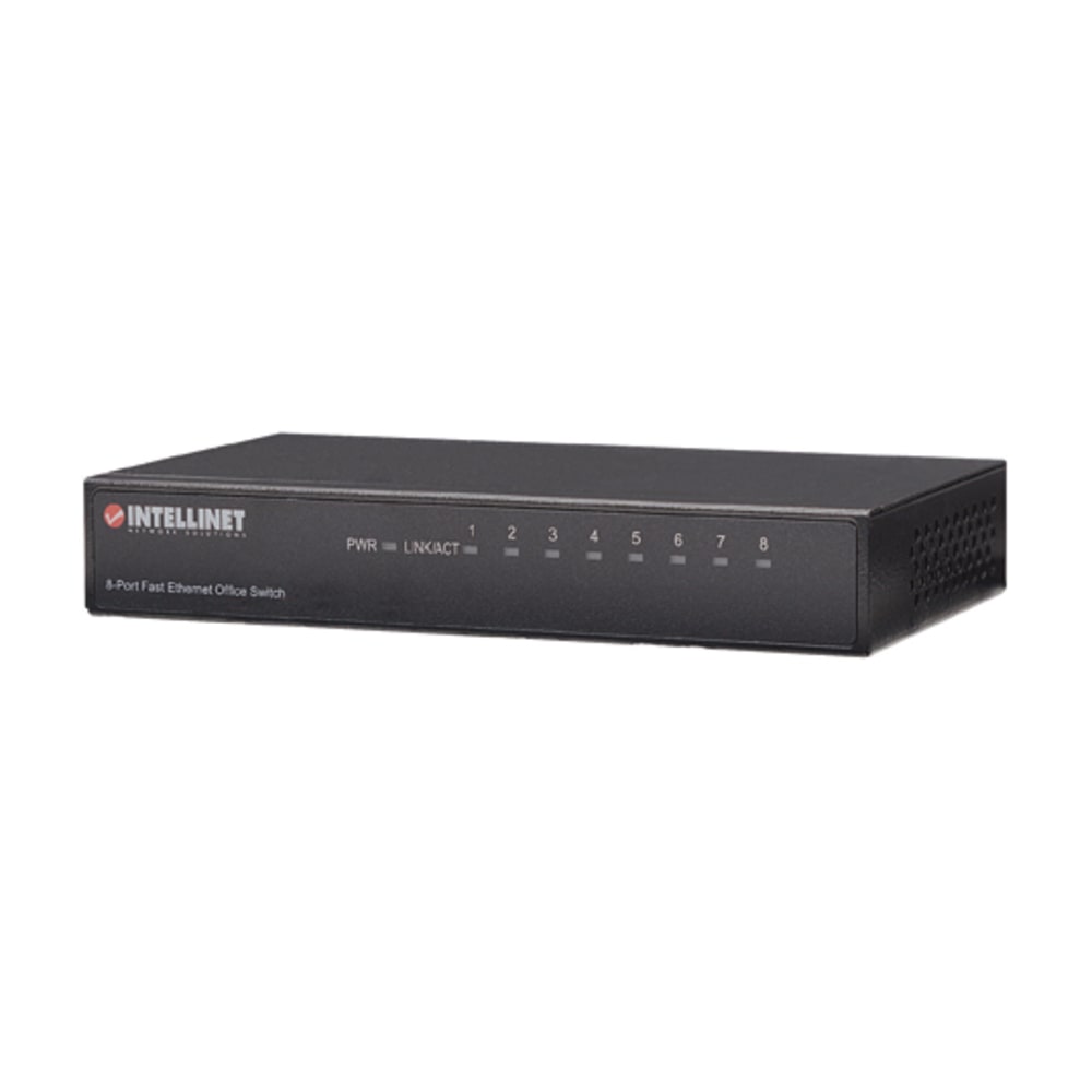 8-Port Fast Ethernet Office Switch, Desktop Size, Metal,