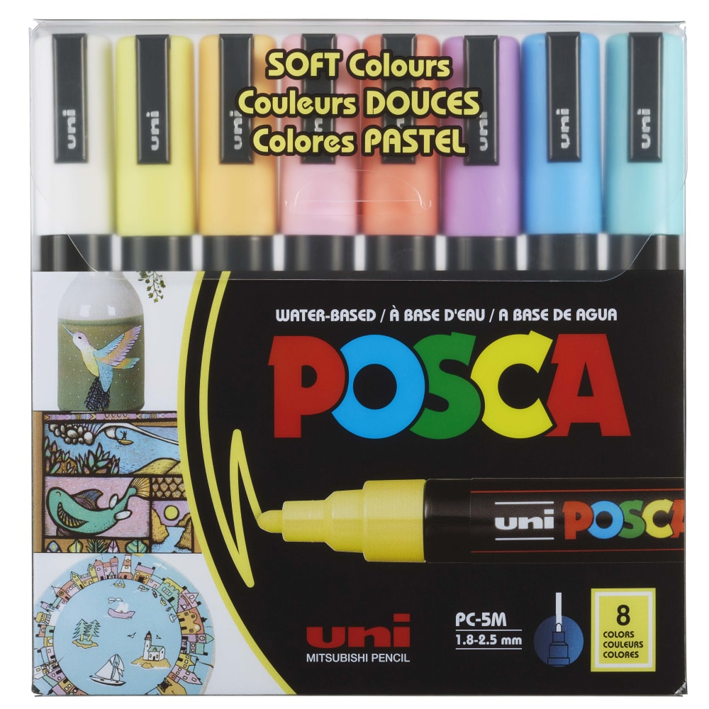 Uni Ball POSCA PC 5M Soft Colors Water