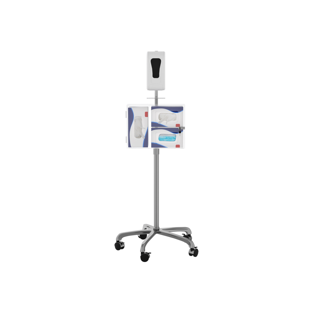 CTA Heavy-Duty Mobile Sanitizing Station with Automatic Soap