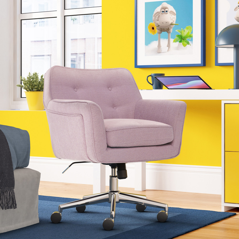 Serta® Ashland Home Mid-Back Office Chair, Twill Fabric,