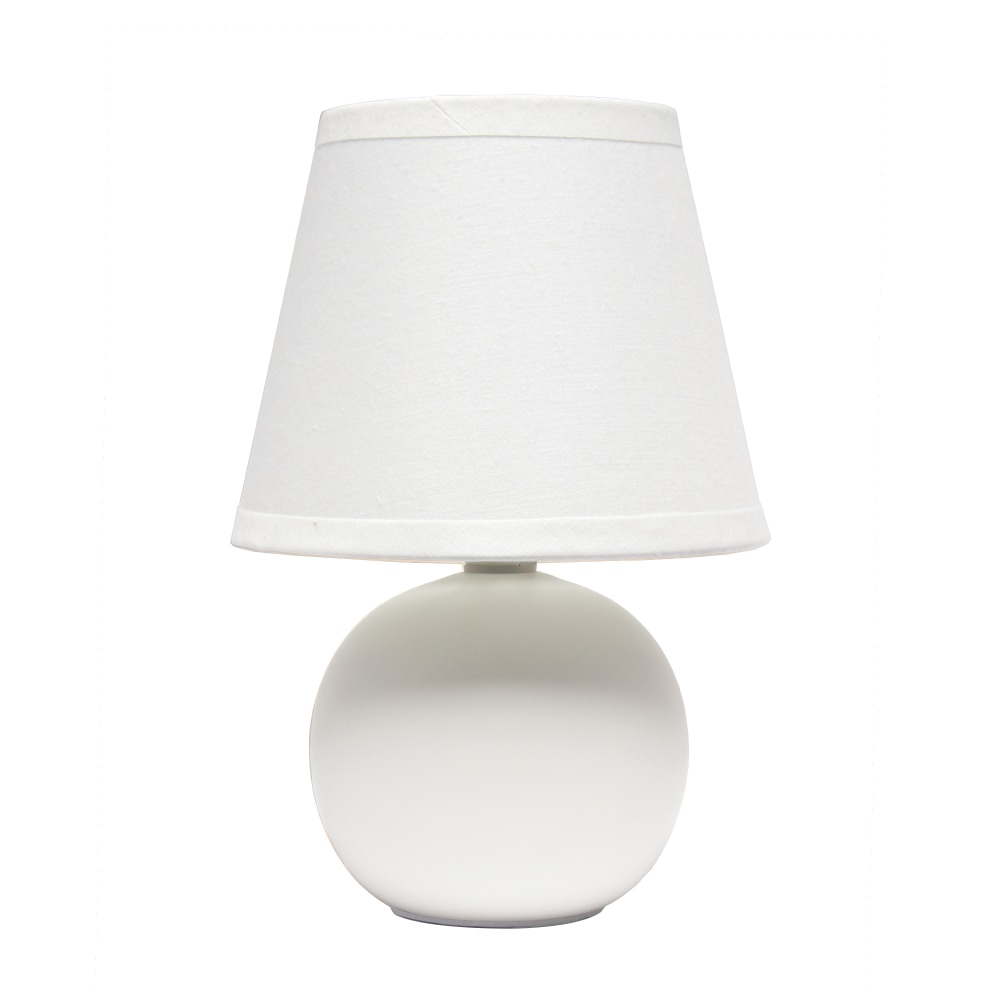 Creekwood Home Nauru Petite Ceramic Orb Table Lamp,