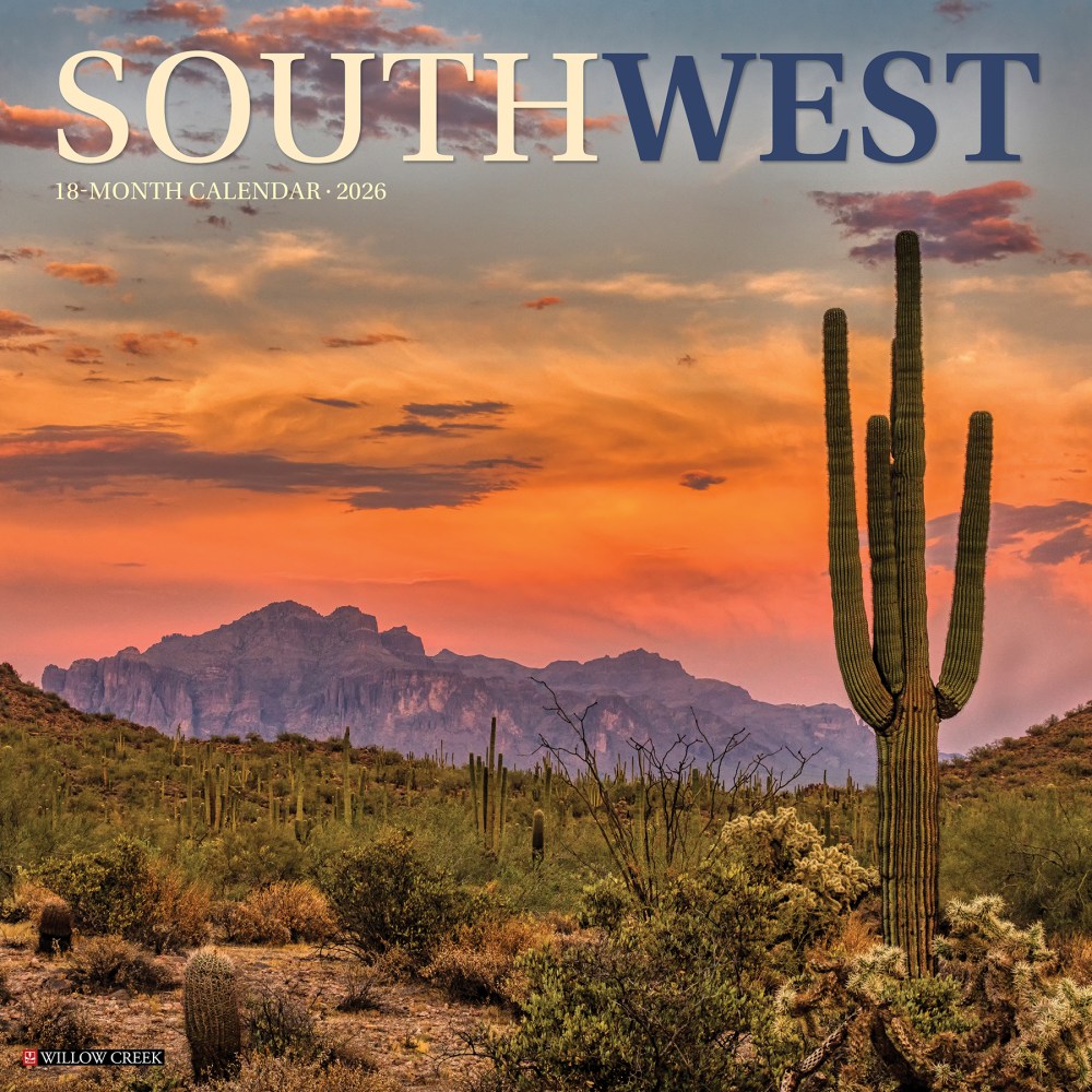 2026 Willow Creek Press Scenic Monthly Wall Calendar,