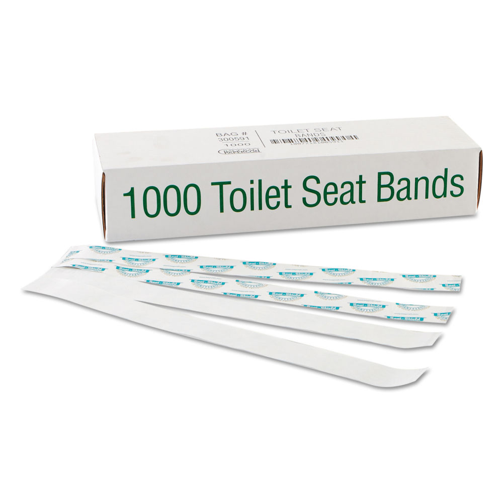 Bagcraft Sani/Shield Printed Toilet Seat Bands, 16" x