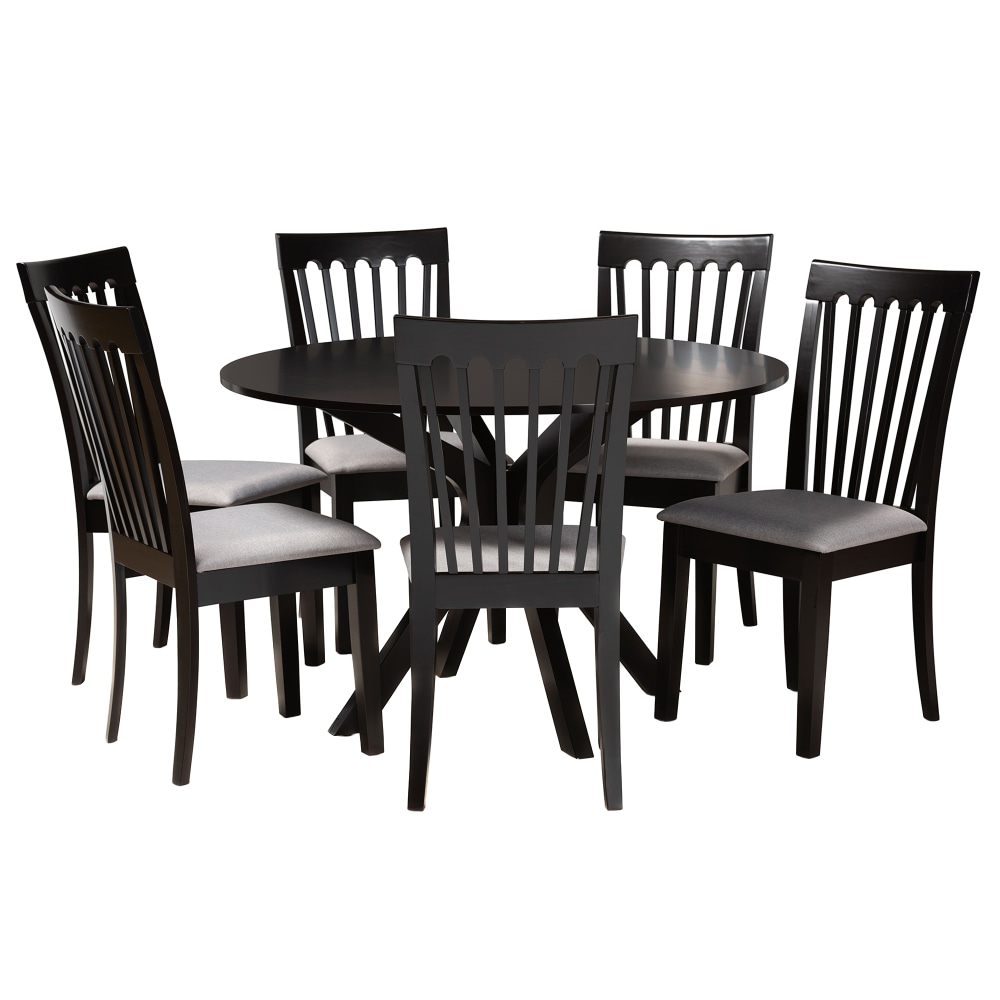 Baxton Studio Lore 7-Piece Dining Set, 29-15/16"H x