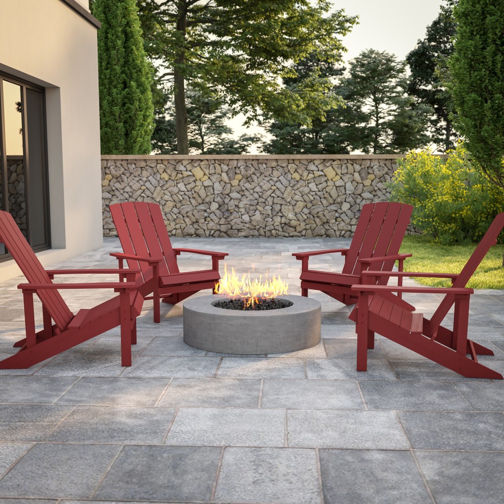 Flash Furniture Charlestown All-Weather Poly Resin Wood