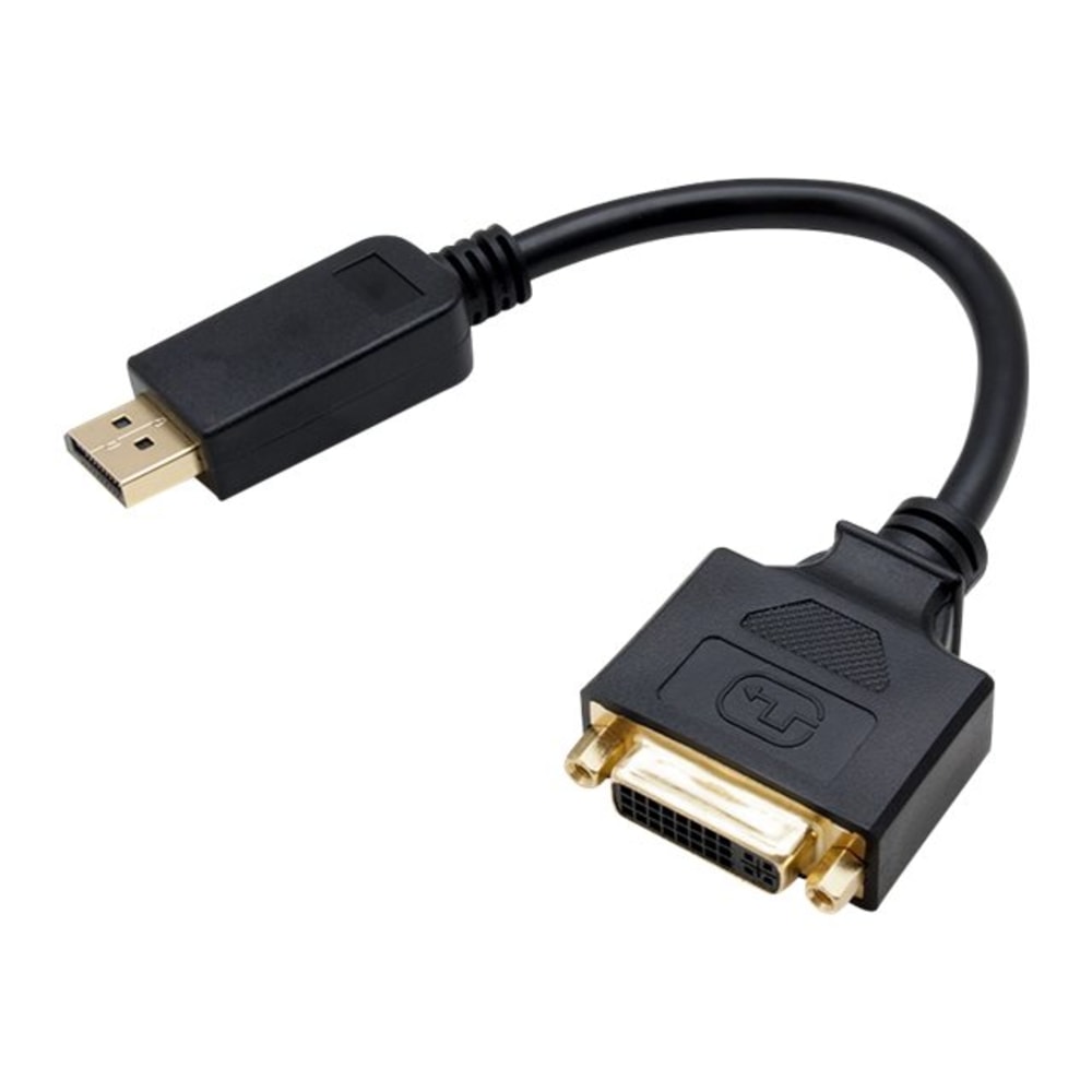 AddOn 8in DisplayPort to DVI-I Adapter Cable -
