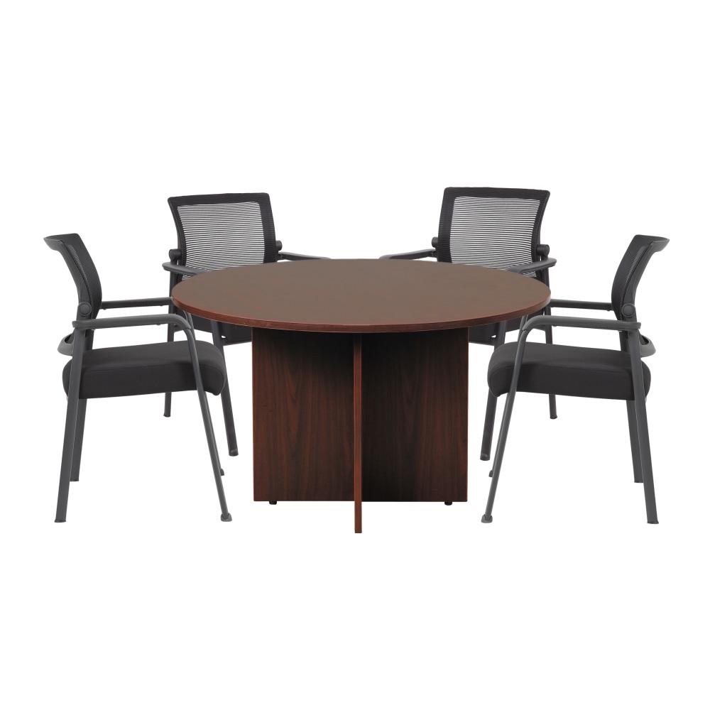 Boss Office Products 47" Round Table And Mesh