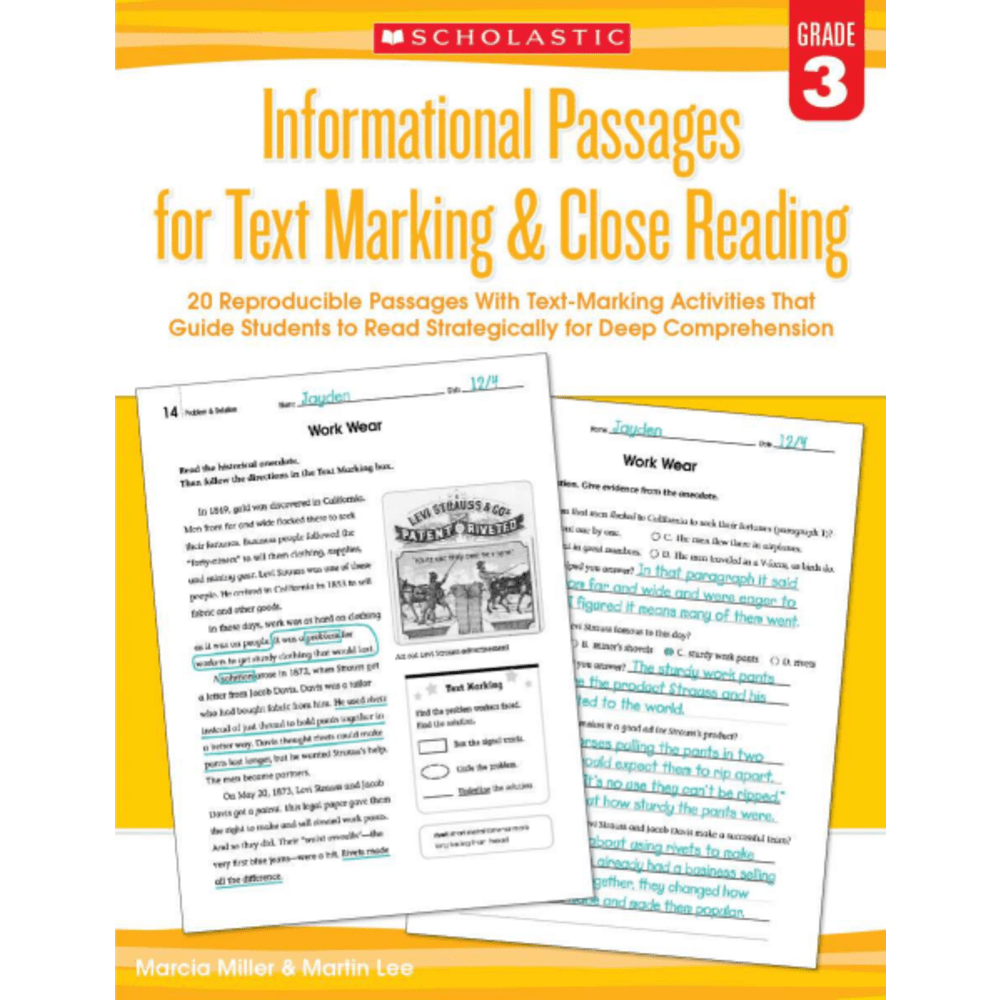 Scholastic Teacher Resources Informational Passages For Text