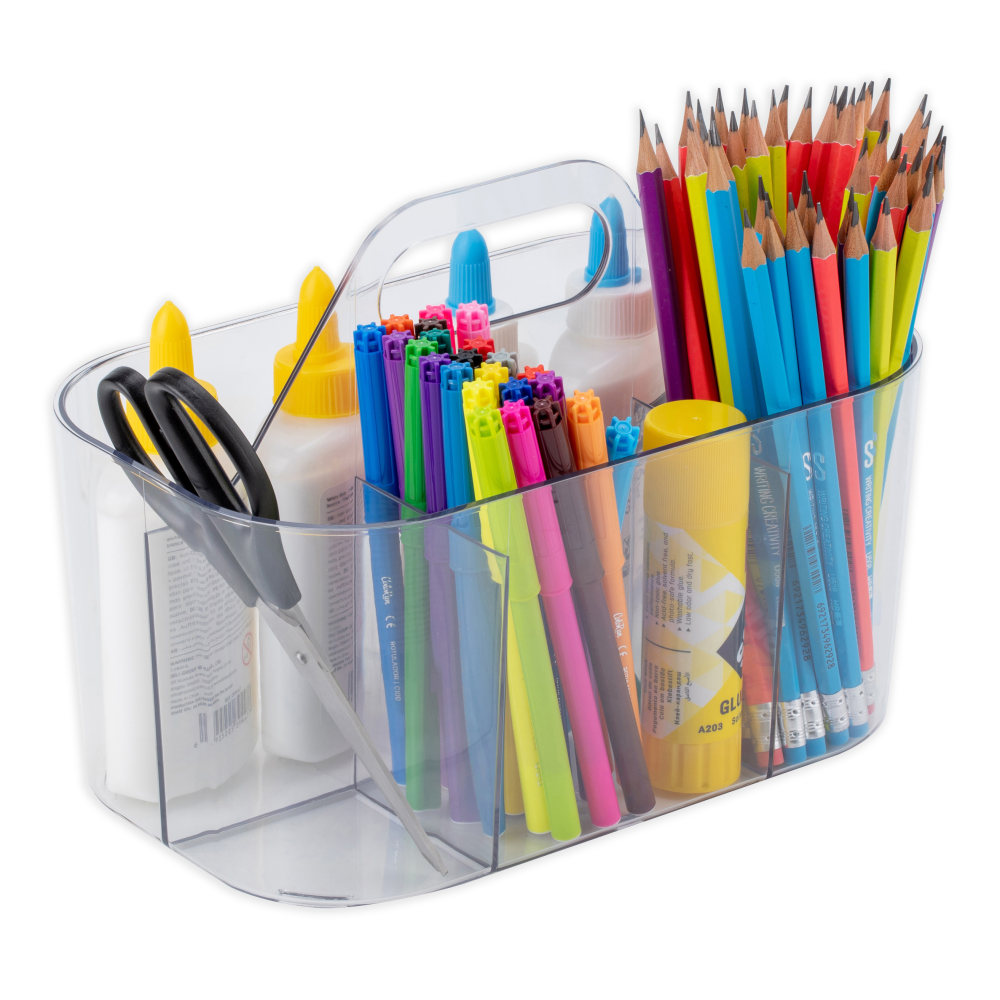 Realspace® Acrylic Storage Caddy, 7"H x 6"W x