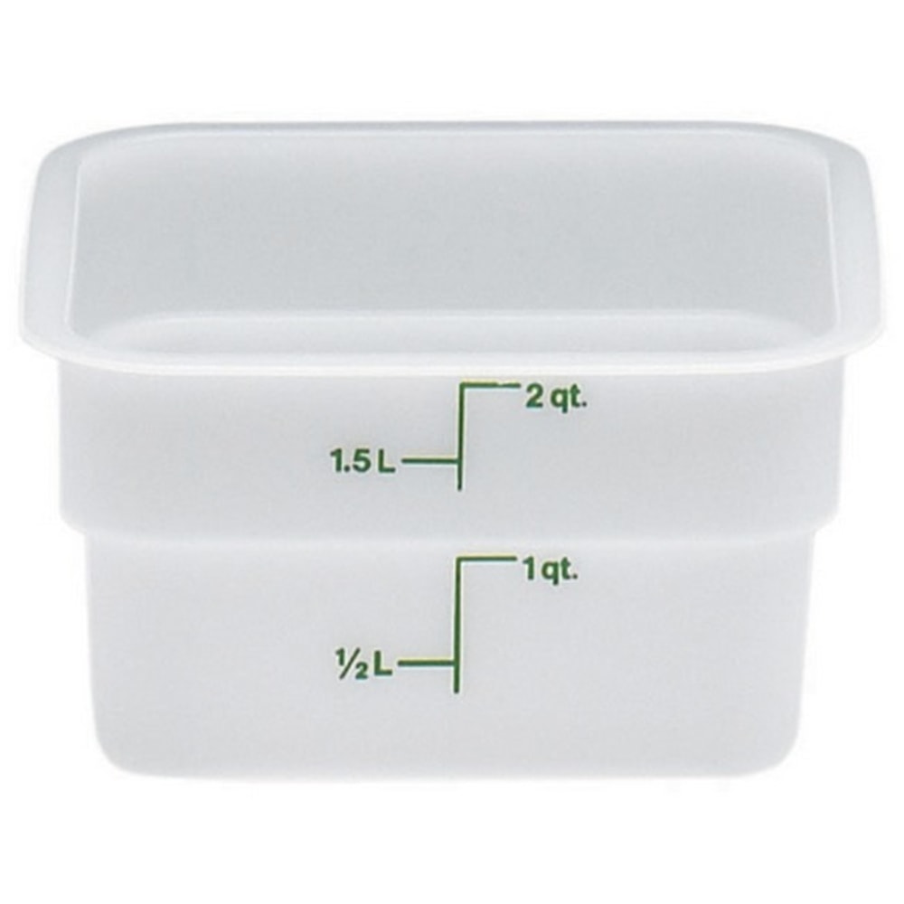 Cambro CamSquare Food Storage Container, 2 Quart, 5"