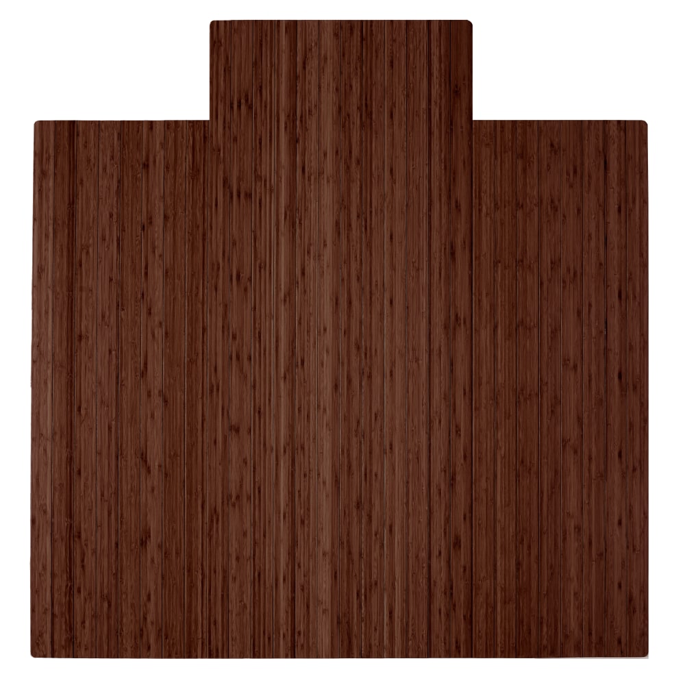 Anji Mountain Roll-Up Chair Mat With Lip, Rectangular,