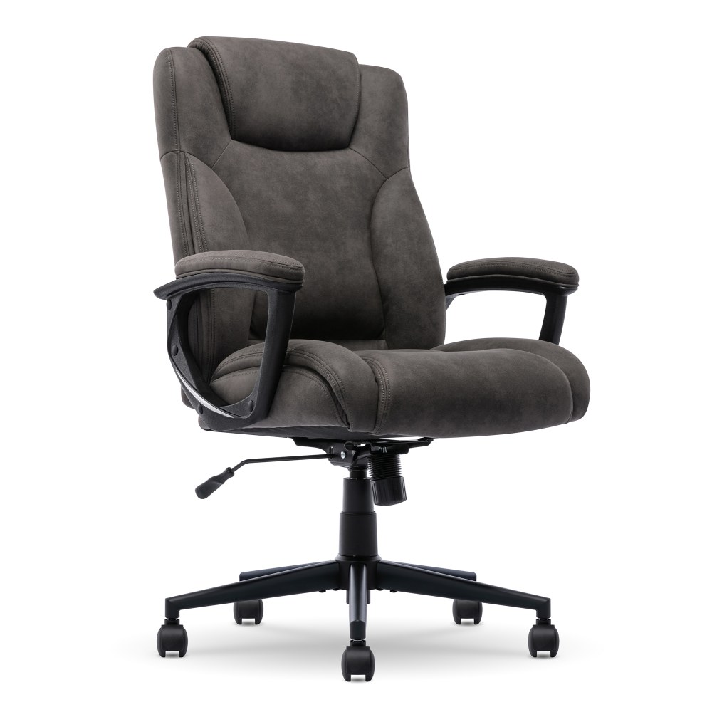 Serta® Comfort Eco Ergonomic Velvet Mid-Back Executive Office