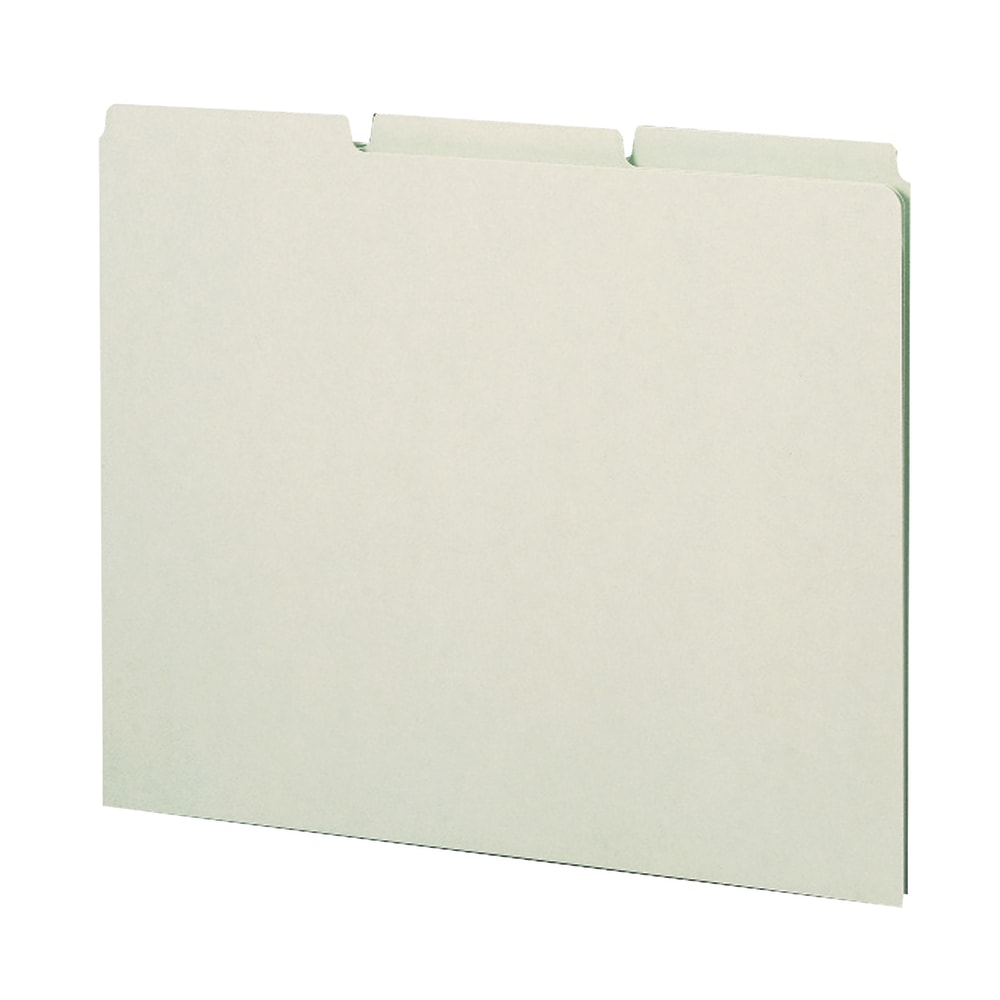 Smead® Blank Pressboard File Guides, Letter Size, 100%