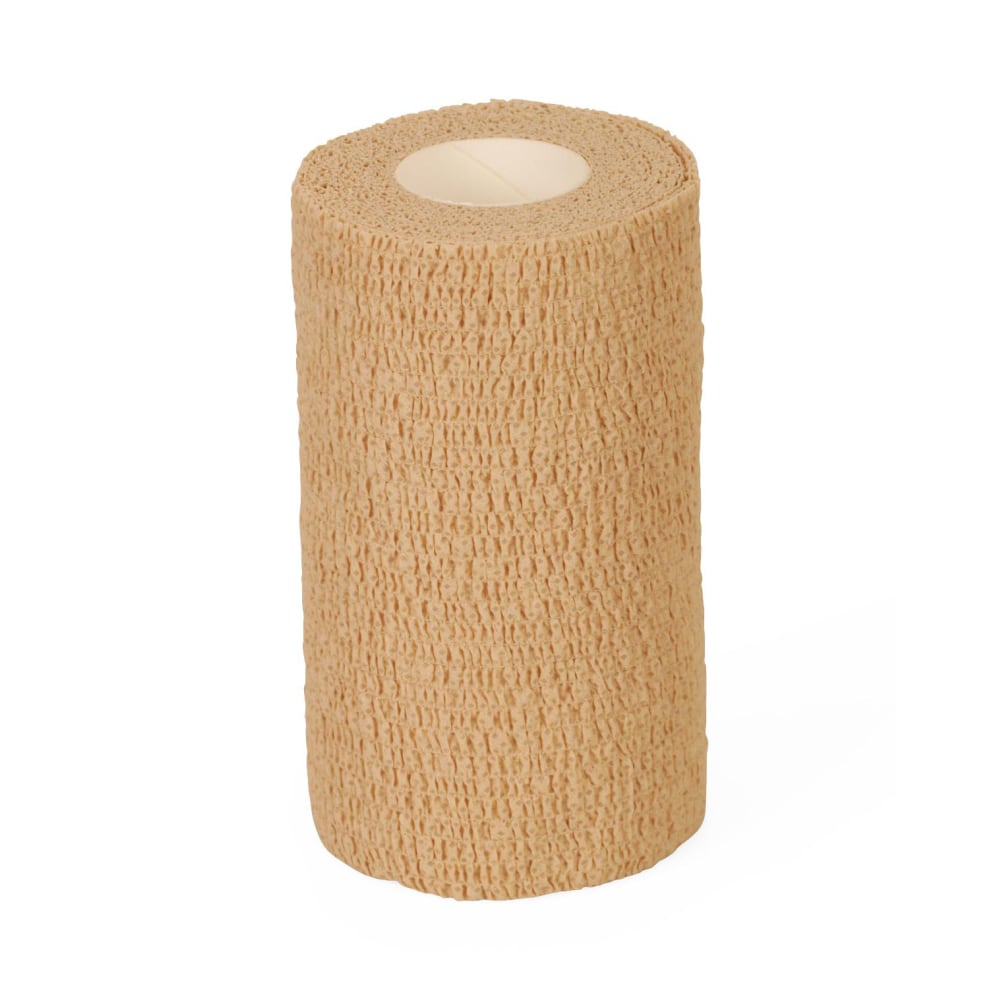 Medline Caring Non-Sterile Latex Self-Adherent Wraps, 6" x