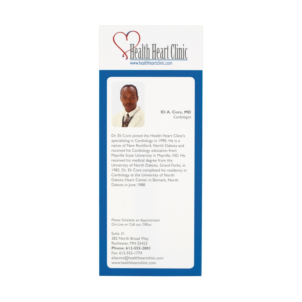 Custom Full-Color Rack Cards, 8 1/2" x 3