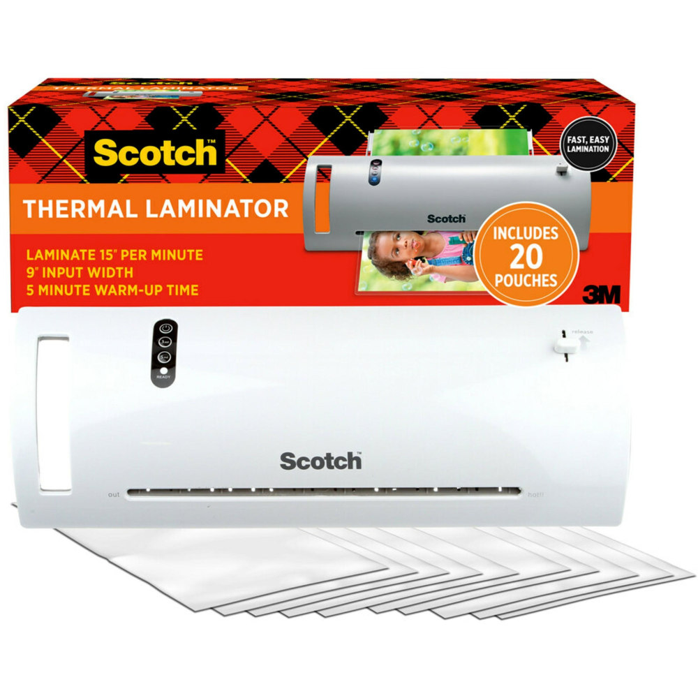 Scotch® Thermal Laminator Combo Pack, 1 White Thermal