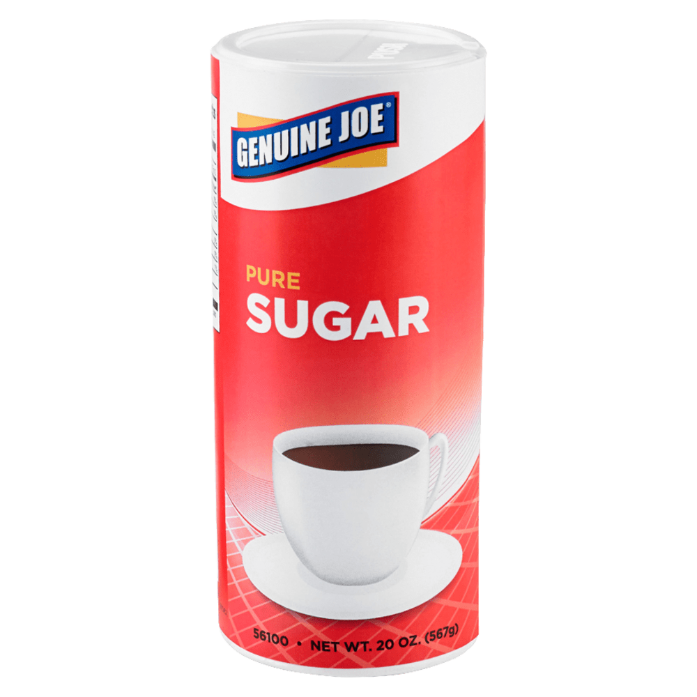 Genuine Joe Pure Sugar Canisters, 20 Oz., Pack