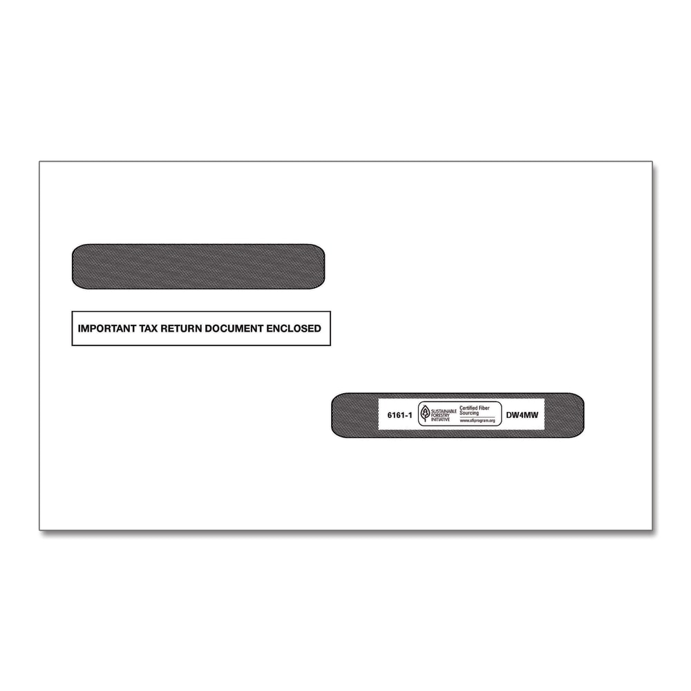 ComplyRight® Double-Window Envelopes For W-2 (5216)/1099-R (5175)