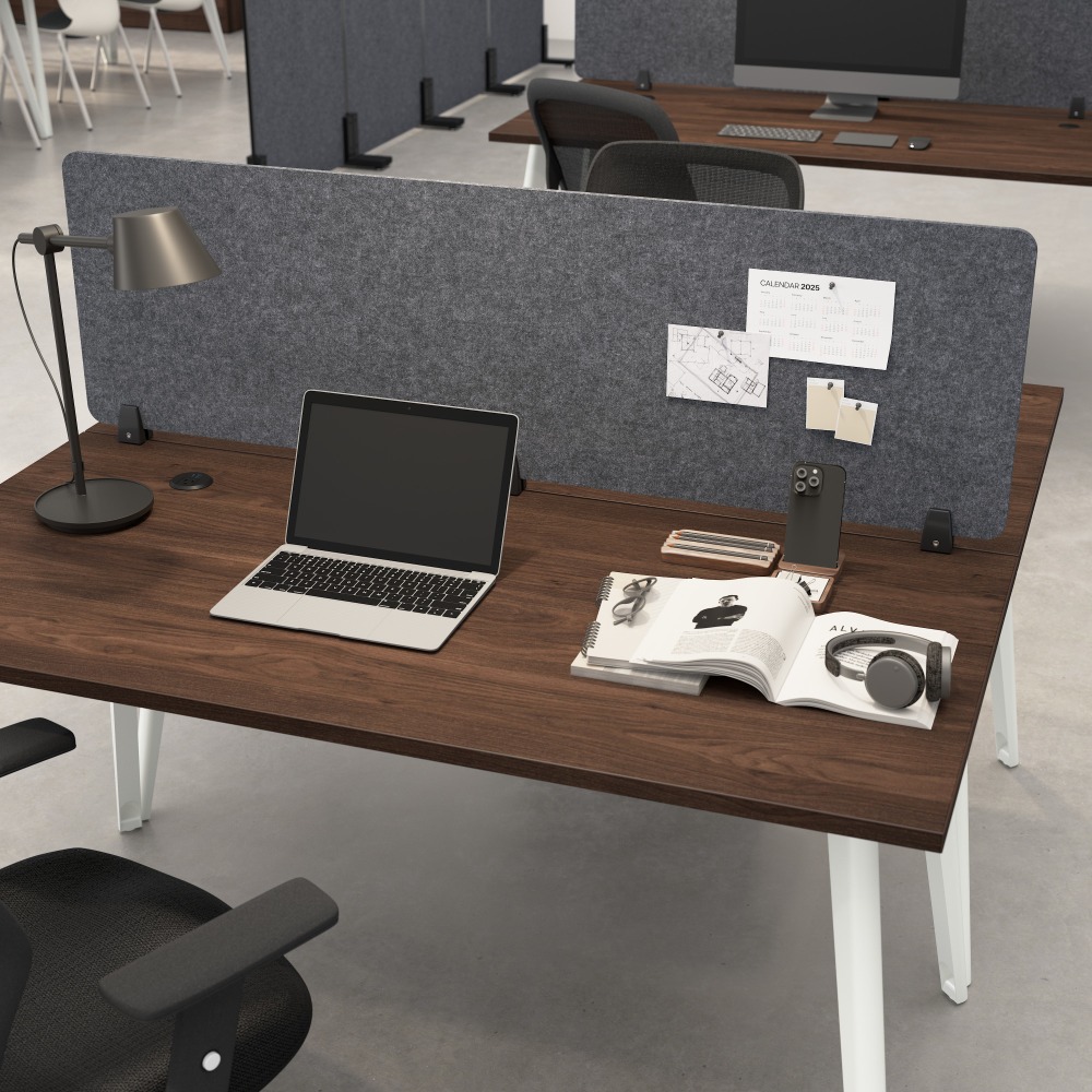 Bush Business Furniture Desktop Privacy Screen, Polyester,
