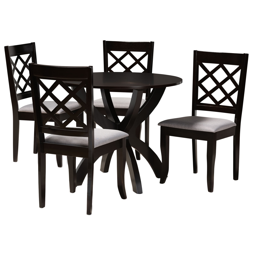 Baxton Studio Savina Dining Set, 29-15/16"H x 35-7/16"W