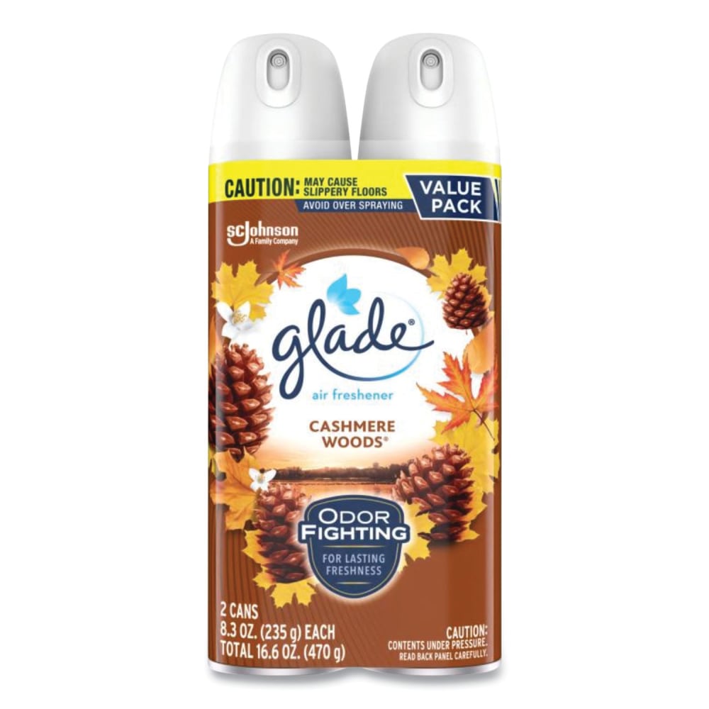 Glade® Air Freshener, Cashmere Woods, 8.3 oz Aerosol