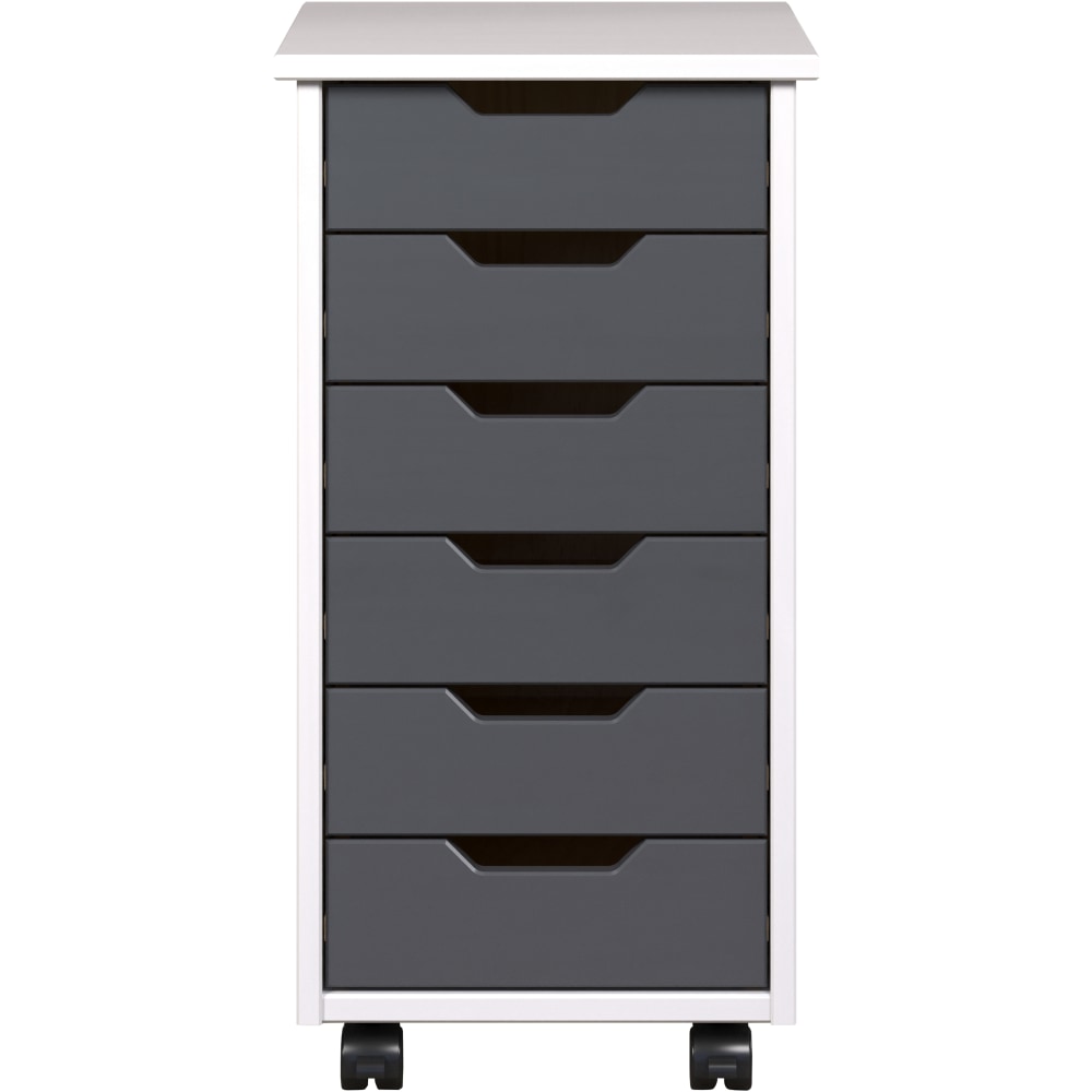 Trendfurn Omnia Narrow Roll Cart, 6 Drawers, 25-3/4”