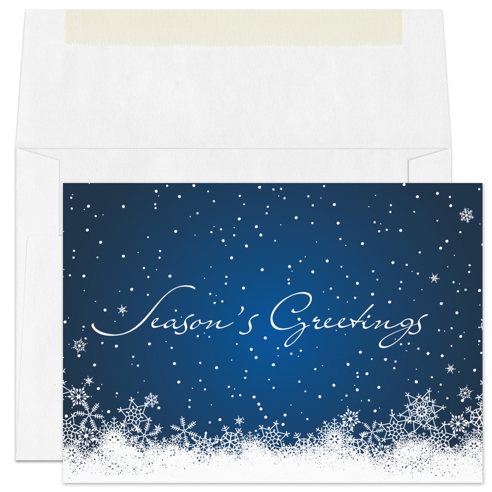 Custom Full-Color Holiday Cards With Envelopes, 7" x