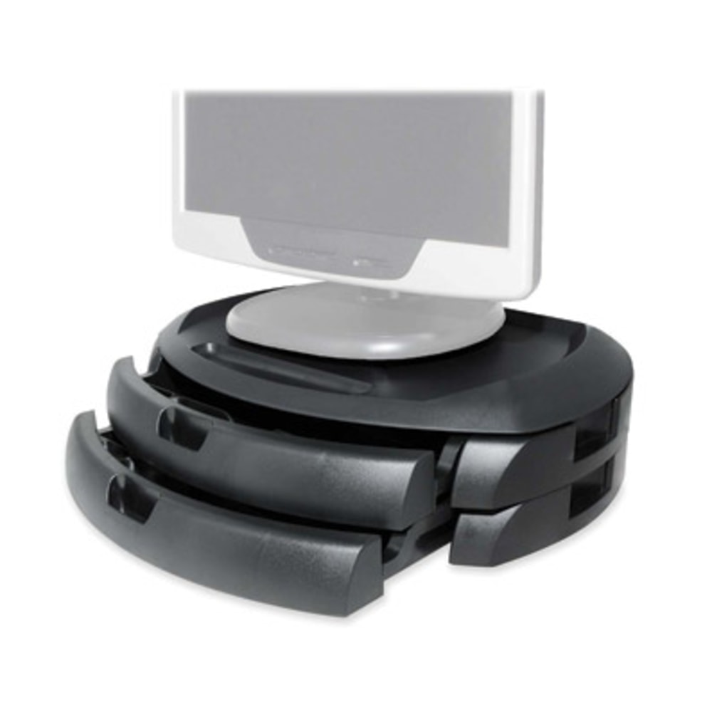 Kantek LCD Monitor Stand with Drawers - Flat