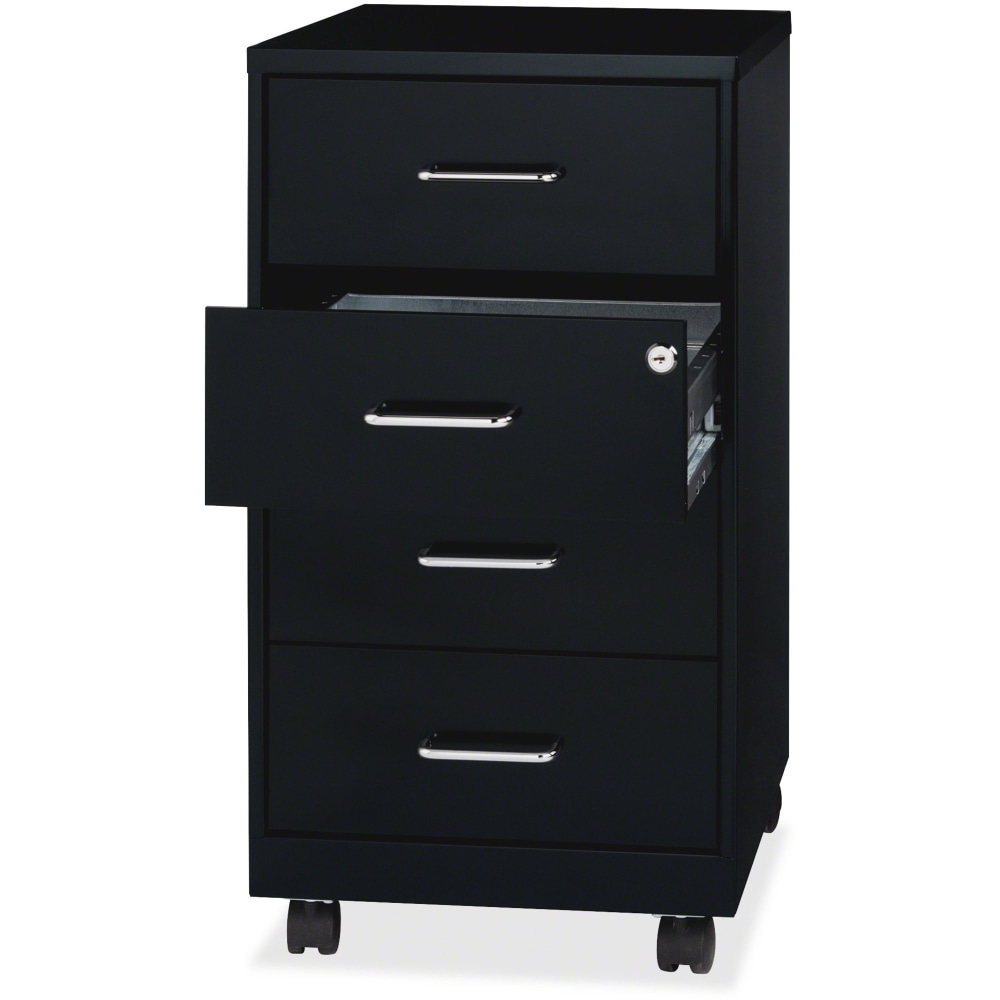 Lorell® 26-1/2"D Vertical 4-Drawer Mobile File Cabinet,