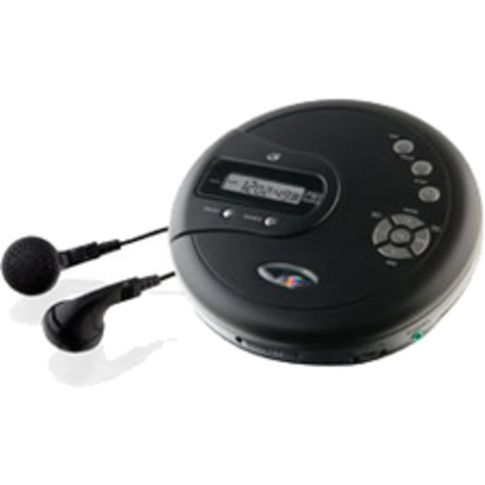 GPX PC332B Personal CD Player With FM Radio,